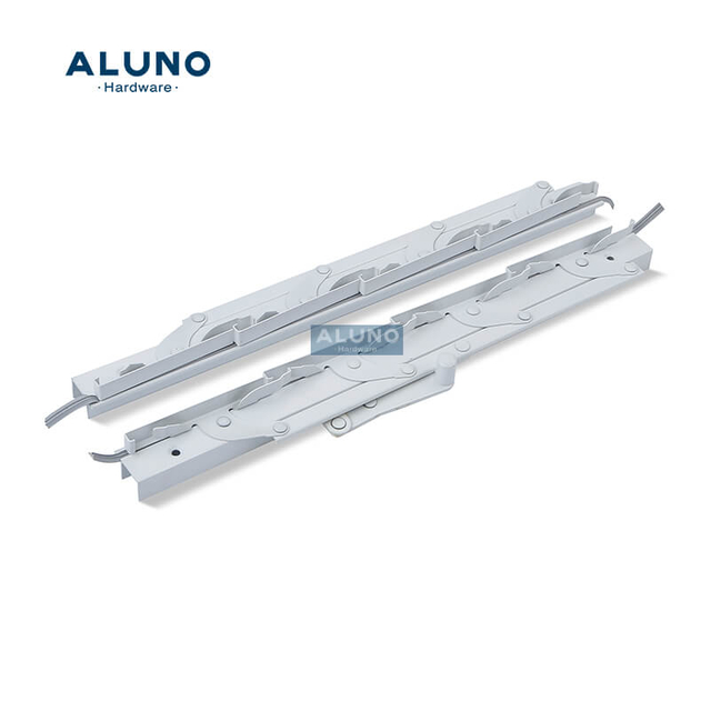 Aluno工厂价格铝制平面百叶窗塑料黑色框架