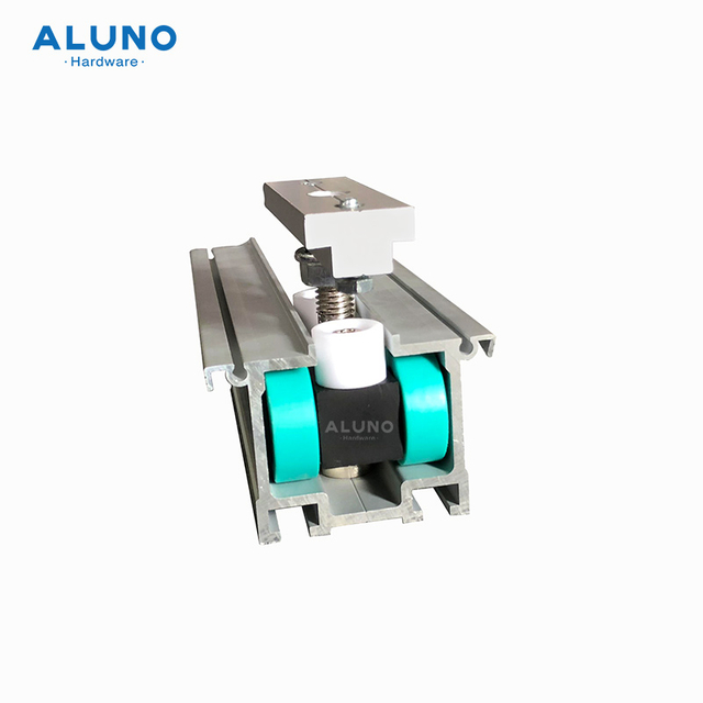 Aluno无框折叠玻璃门硬件配件与Rolley