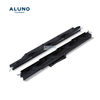 Aluno工厂价格铝制平面百叶窗塑料黑色框架